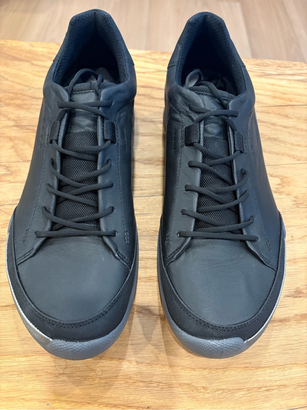 Men's Black ECCO Yak Leather Golf shoes